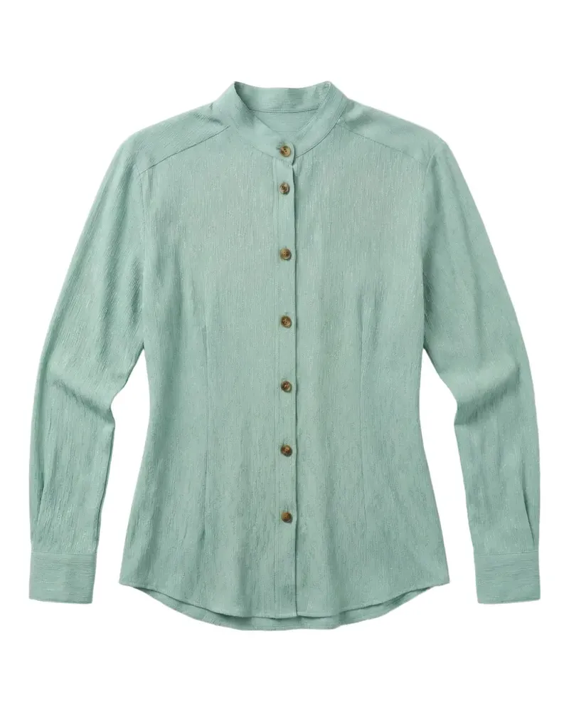 Blazé Milano stand-collar buttones shirt - Grün Grün