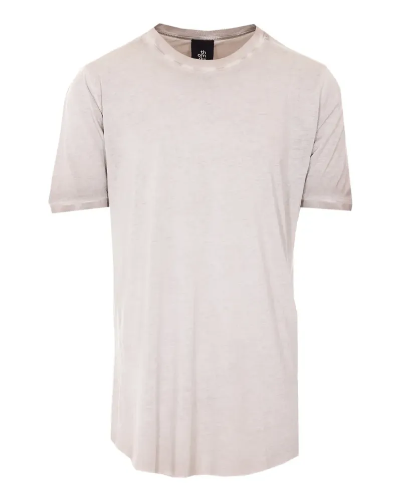 THOM KROM dyed crewneck T-shirt - Nude Nude