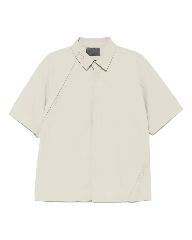 Heliot Emil Poloshirt mit Kontrasteinsätzen - Nude Nude