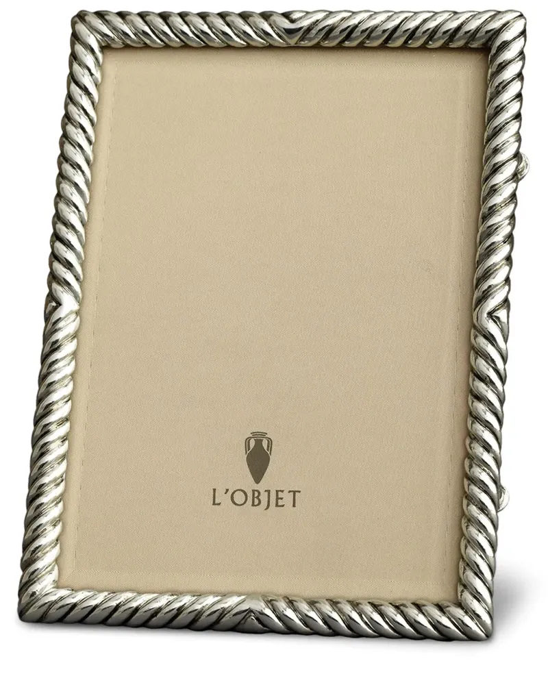 L’OBJET Eckiges Déco Twist Bilderrahmen - Silber Silber