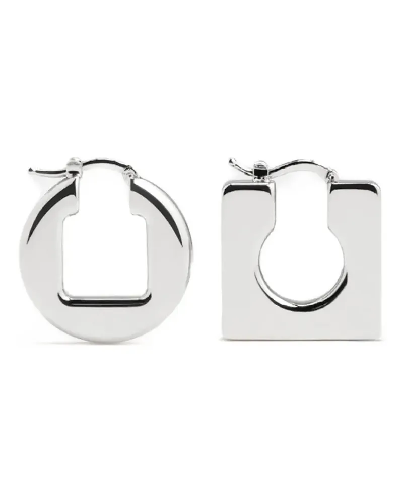 Jacquemus Les Boucles Rond Carré Ohrringe - Silber Silber