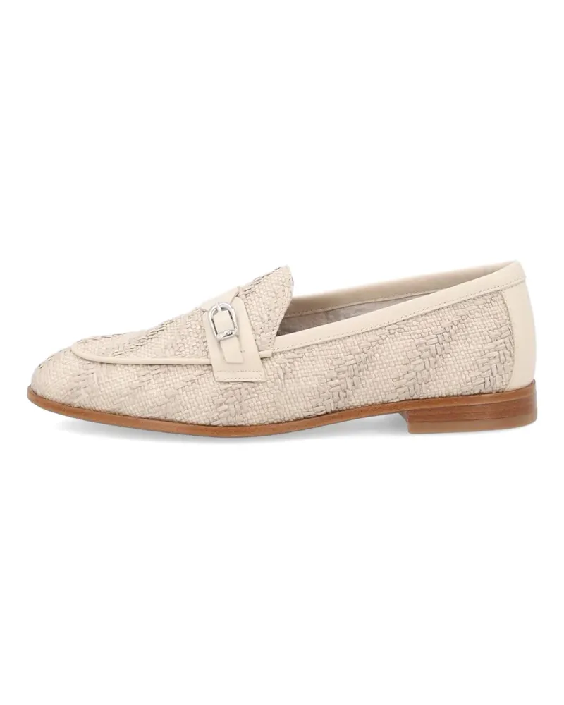 FRAU herringbone-effect loafers - Nude Nude