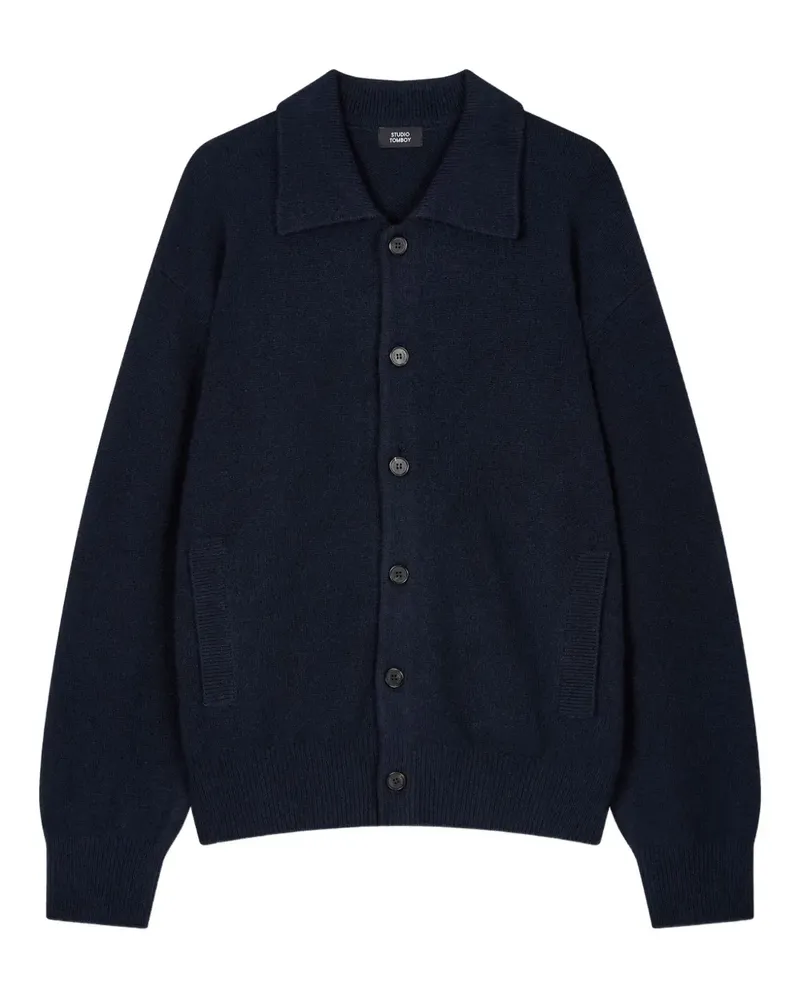 STUDIO TOMBOY Cardigan mit Knopfleiste - Blau Blau