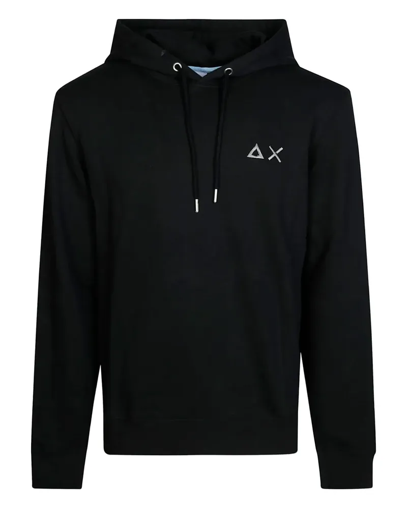 Sun68 Hoodie mit Stickerei - Schwarz Schwarz