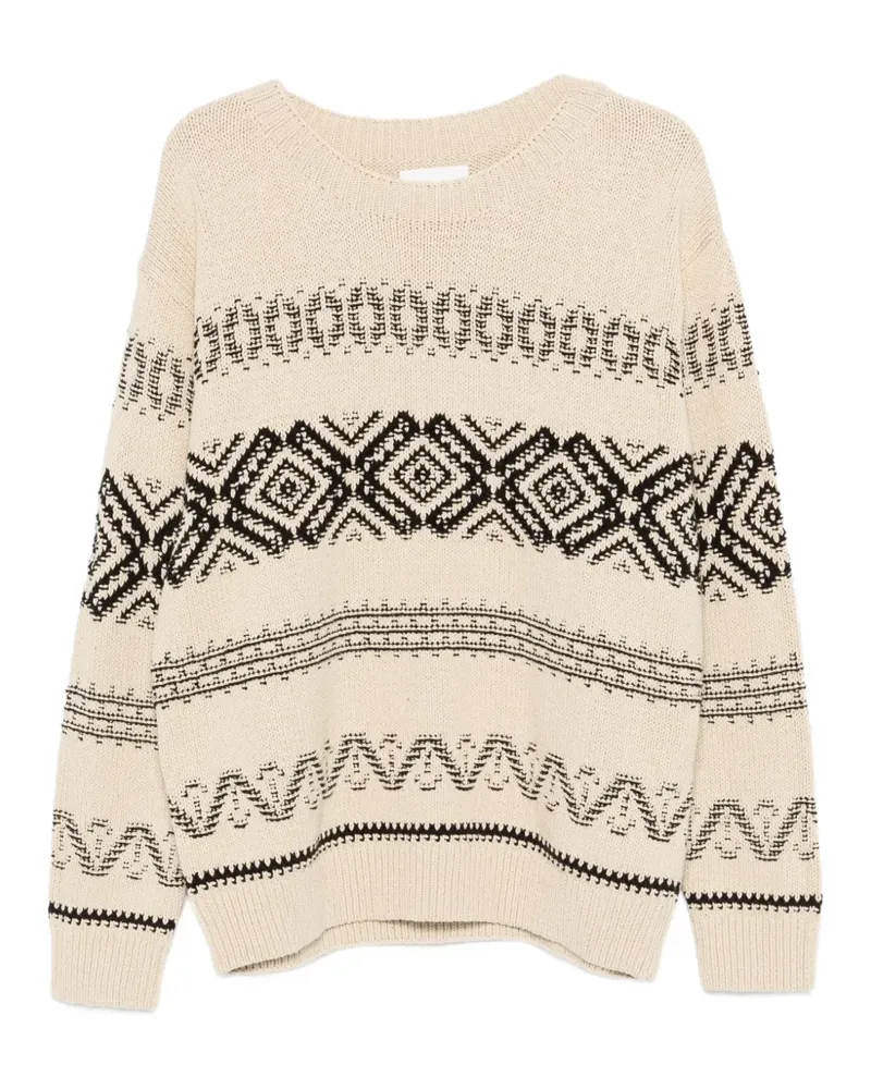 NN 07 Todd 60029 Pullover mit Rundhalsausschnitt - Nude Nude