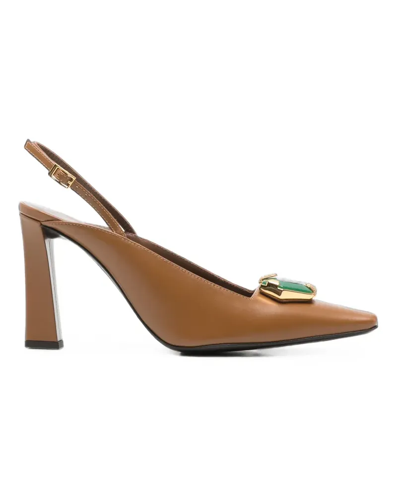 Giuseppe Zanotti Brendha Iside embellished slingback pumps - Braun Braun