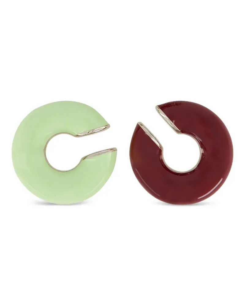 Paco Rabanne crystal-embellished studded earcuffs (set of three) - Silber Silber