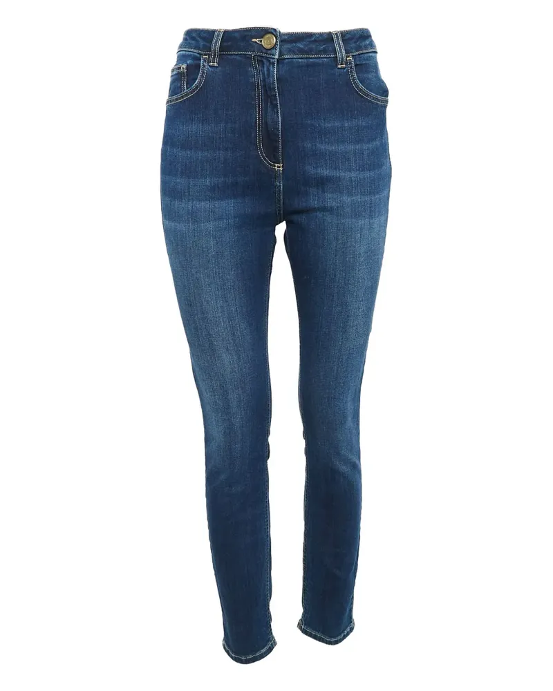 Elisabetta Franchi Jeans mit hohem Bund - Blau Blau