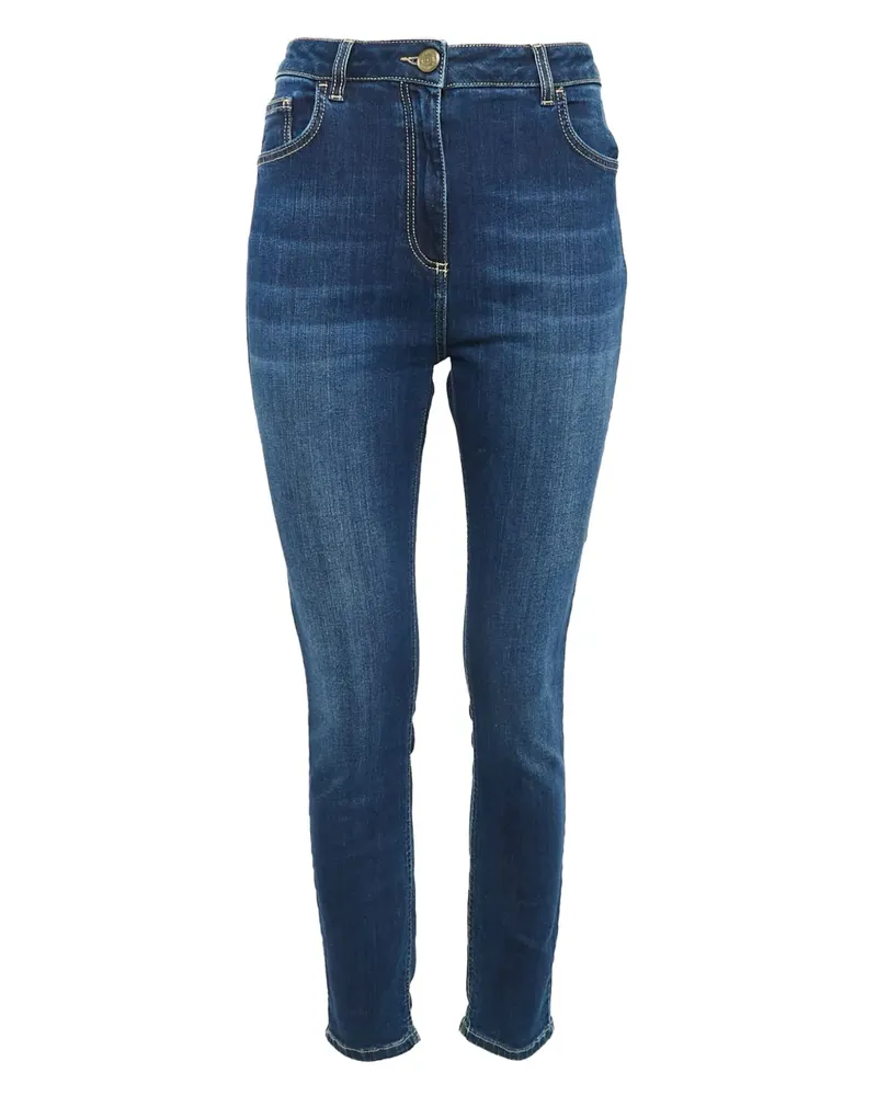 Elisabetta Franchi Jeans mit hohem Bund - Blau Blau