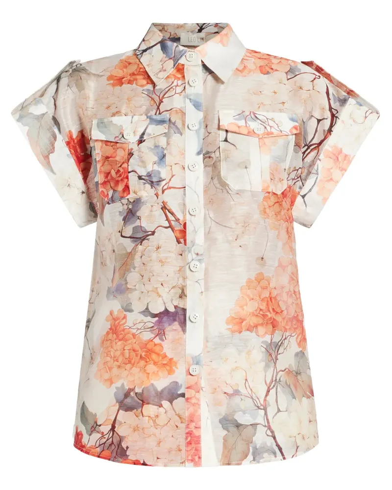 LEO LIN Catarina Bluse - Weiß Weiß