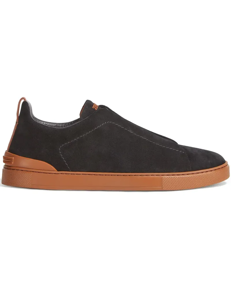 Ermenegildo Zegna Triple Stitch Sneakers - Schwarz Schwarz