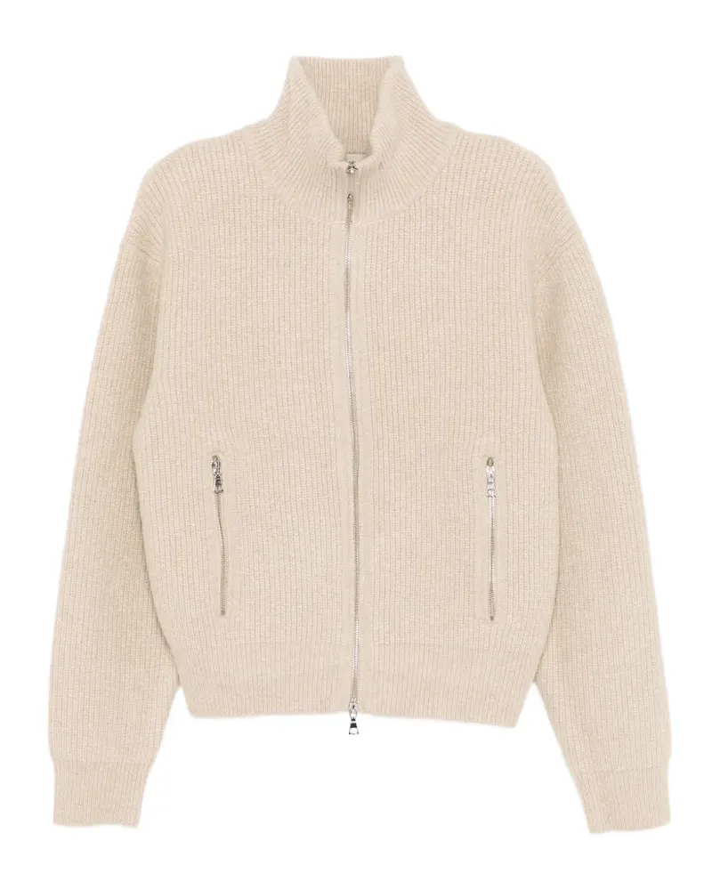 Officine Generale Cardigan mit Zopfmuster - Nude Nude