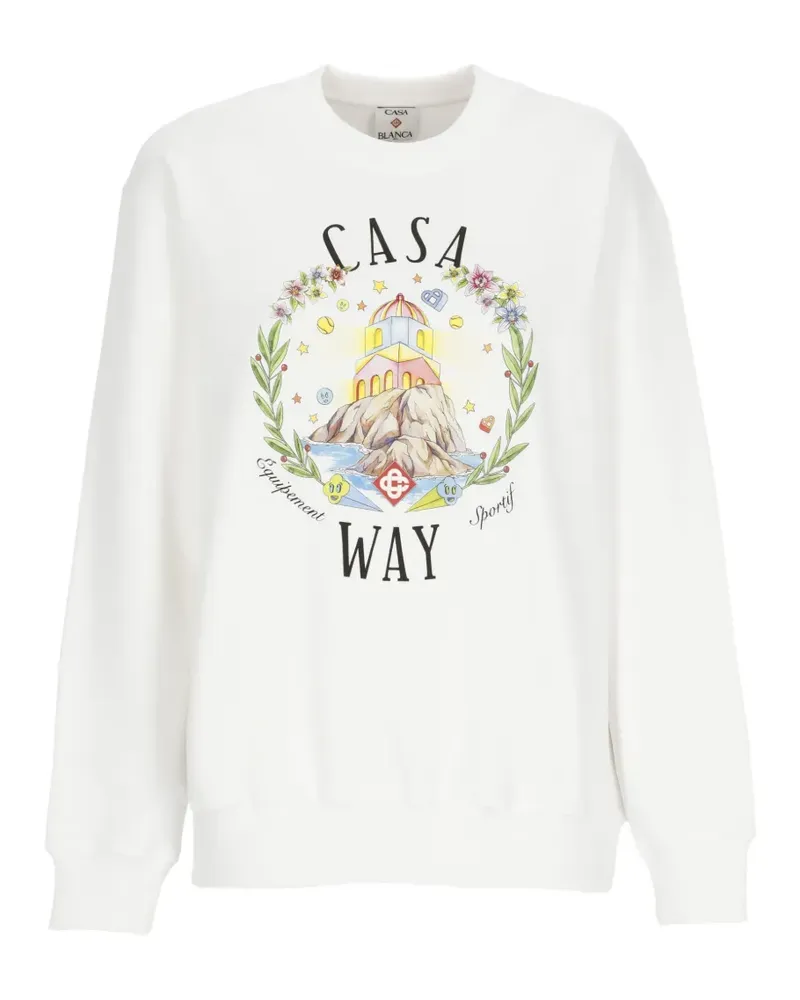 Casablanca Paris graphic-print sweatshirt - Weiß Weiß