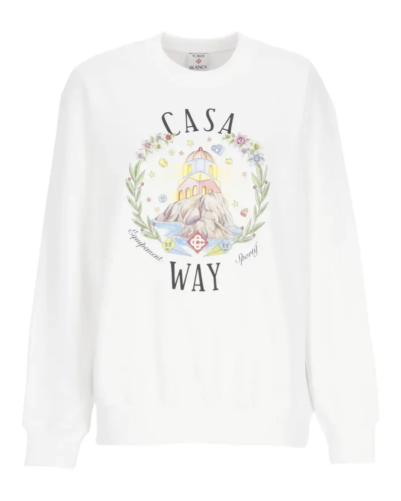 Casablanca Paris graphic-print sweatshirt - Weiß Weiß