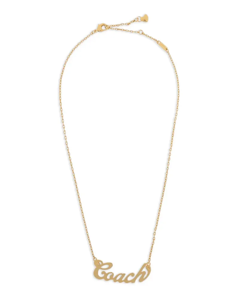 Coach heart detail necklace - Gold Gold