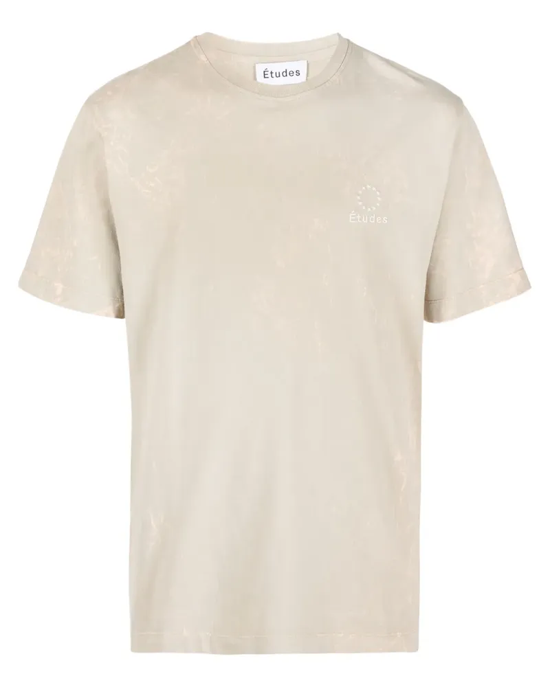 Études Studio T-Shirt mit Bleach-Effekt - Nude Nude