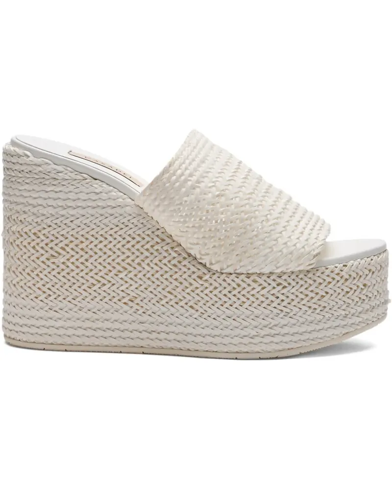 Casadei Mules mit Plateau - Weiß Weiß