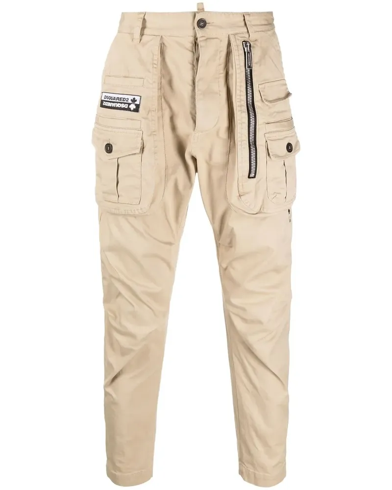 Dsquared2 Cargohose mit Tapered-Bein - Nude Nude