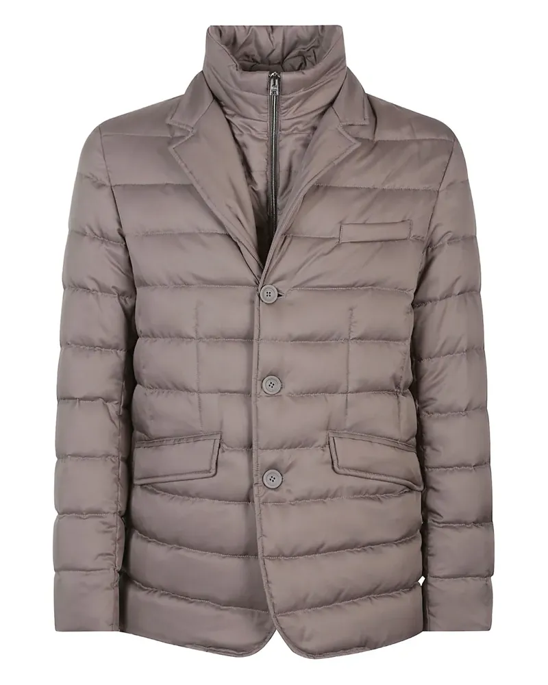 Herno quilted button-fastening jacket - Nude Nude