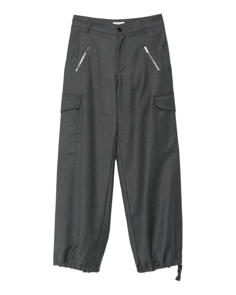 BARENA Tapered-Hose mit elastischen Bündchen - Grau Grau