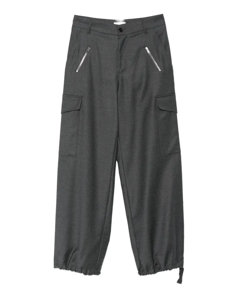 BARENA elasticated-cuff tapered trousers - Grau Grau