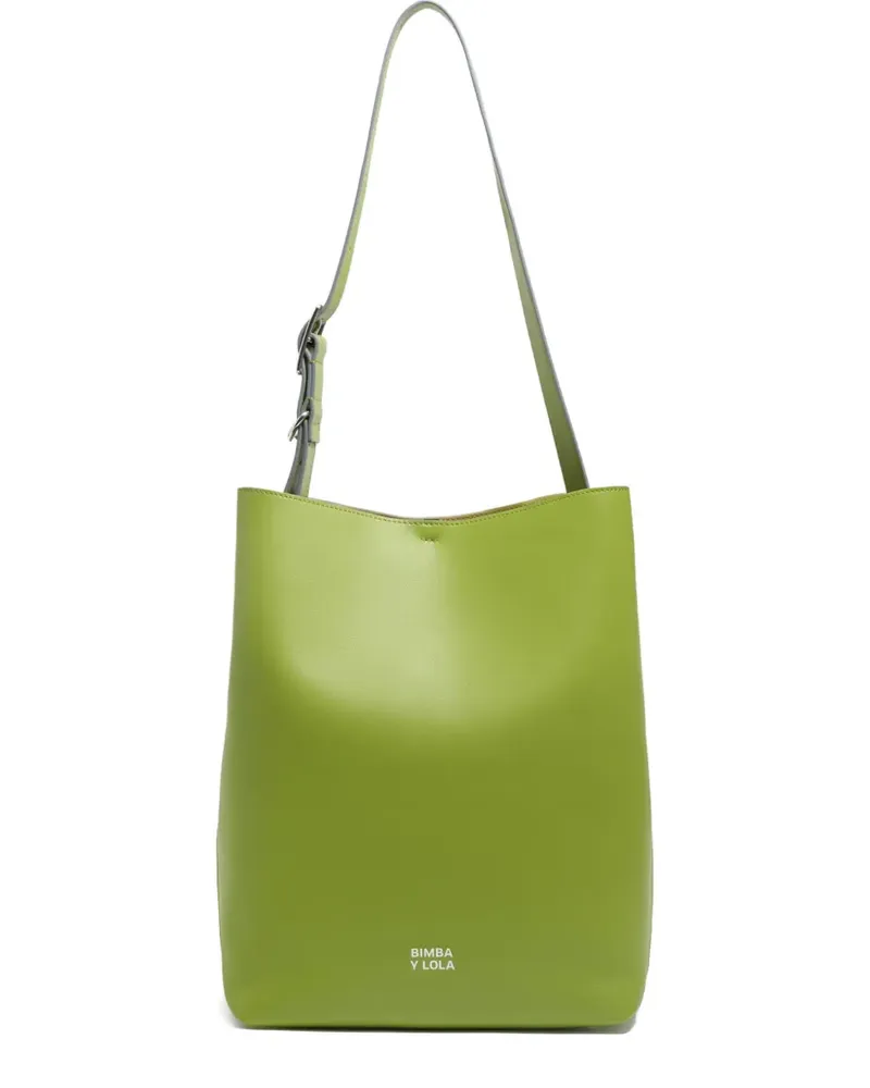 BIMBA Y LOLA Große Carlino Schultertasche - Grün Grün