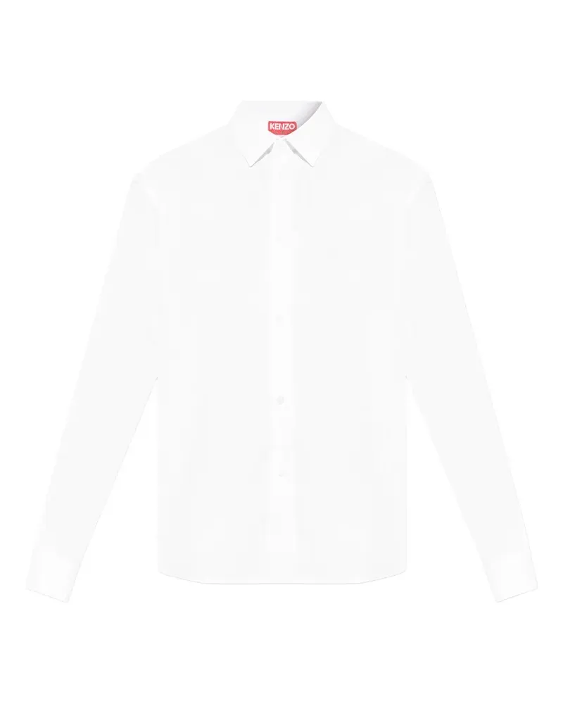 Kenzo long-sleeve cotton shirt - Weiß Weiß