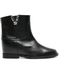 Via Roma 15 Chelsea-Boots mit VLogo Schwarz