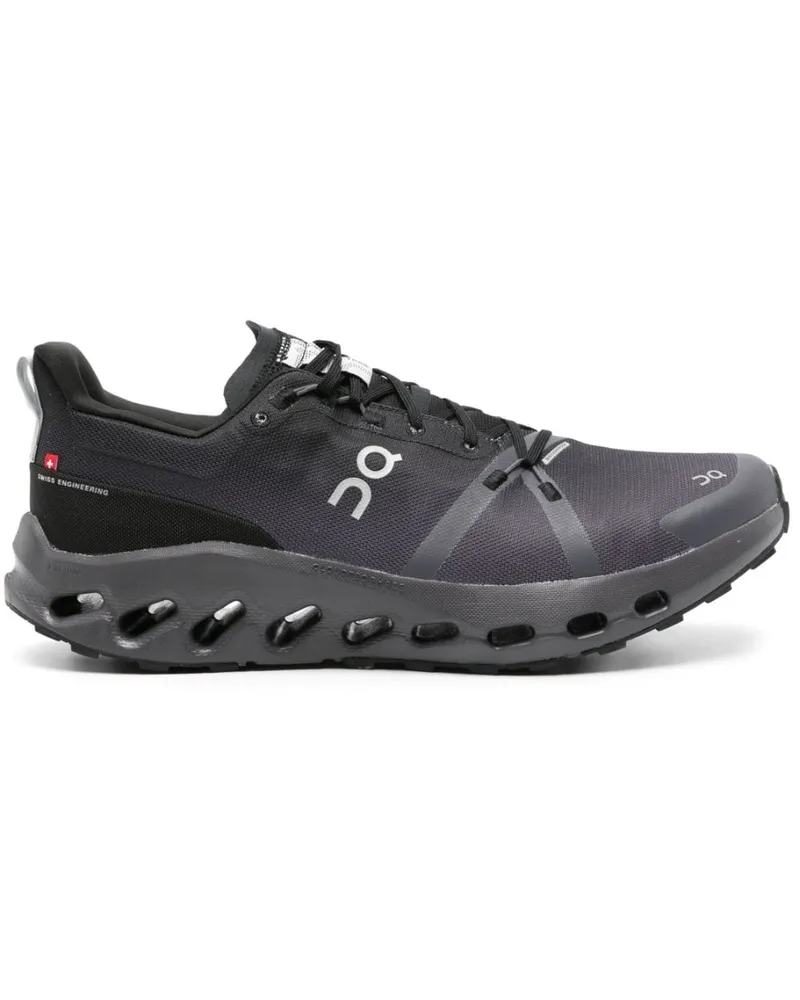 ON Wasserdichte Cloudsurfer Trail Sneakers - Schwarz Schwarz