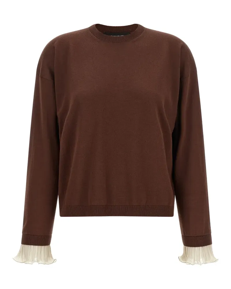 Fabiana Filippi pleated-cuff sweater - Braun Braun