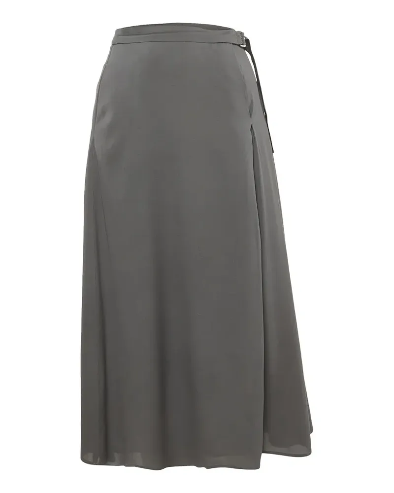 Fabiana Filippi pleated A-line midi skirt - Grau Grau