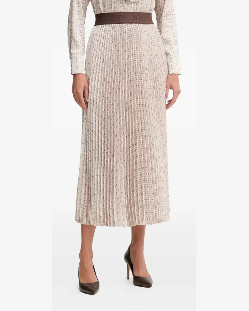 JOOP! Saphira pleated midi skirt - Nude Nude