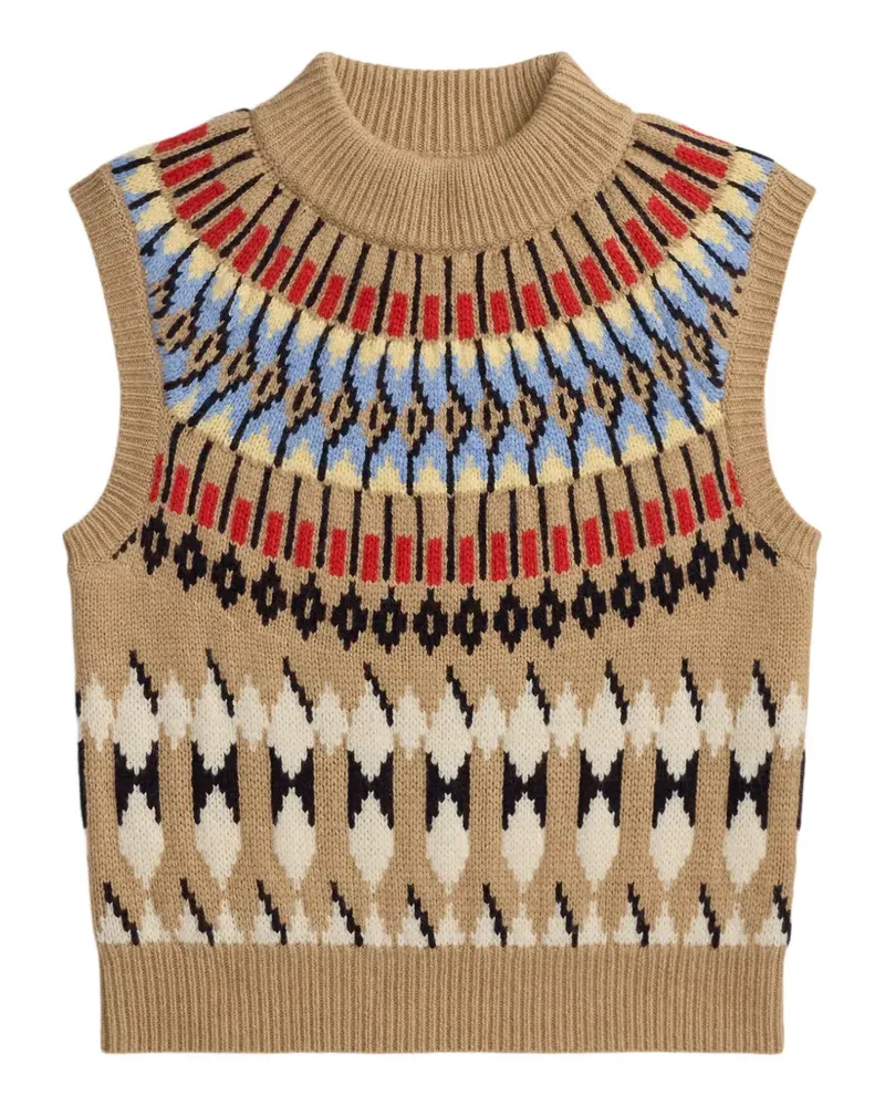 Ralph Lauren Pullunder mit Fair-Isle-Muster - Nude Nude
