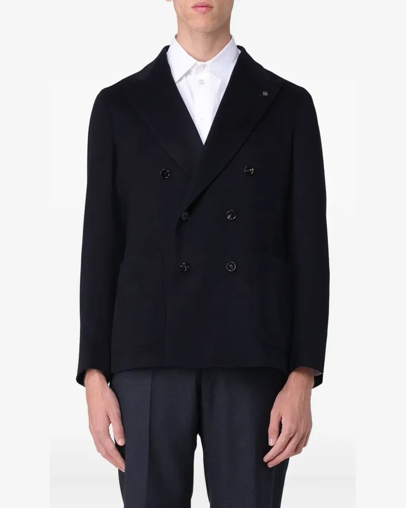 Tagliatore Doppelreihiges Sakko - Blau Blau