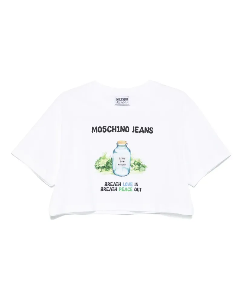 Moschino T-Shirt mit grafischem Print - Weiß Weiß