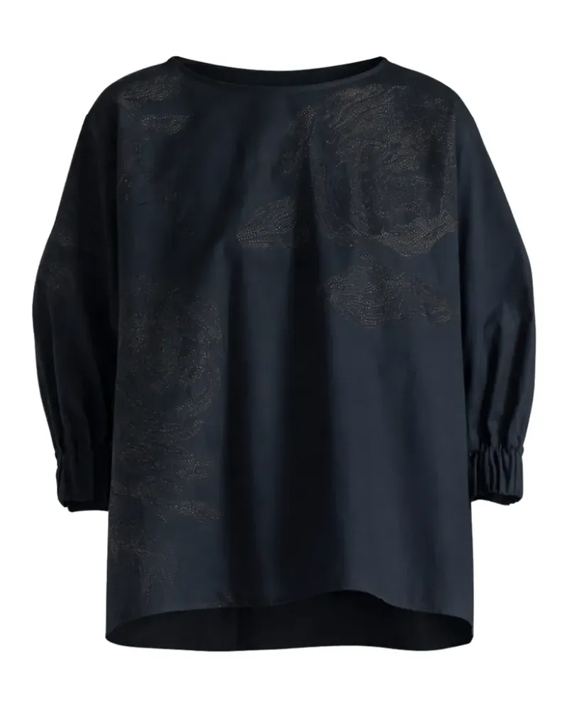 Liviana Conti Angie Bluse mit Blumen - Blau Blau