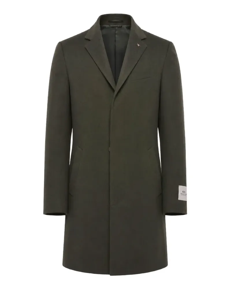 Corneliani Mantel mit verdeckten Knöpfen - Grün Grün