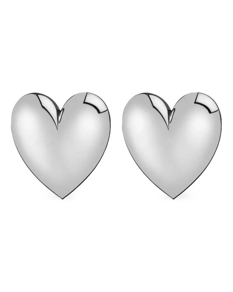 Jennifer Fisher Kleine Puffy Heart Ohrringe - Silber Silber