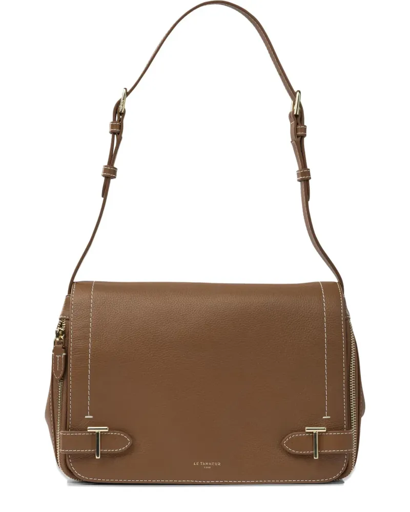 Le Tanneur Mittelgroße Simone Schultertasche - Braun Braun