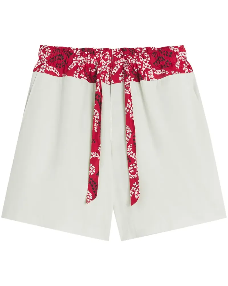 Lanvin Shorts mit Blumen-Print - Weiß Weiß