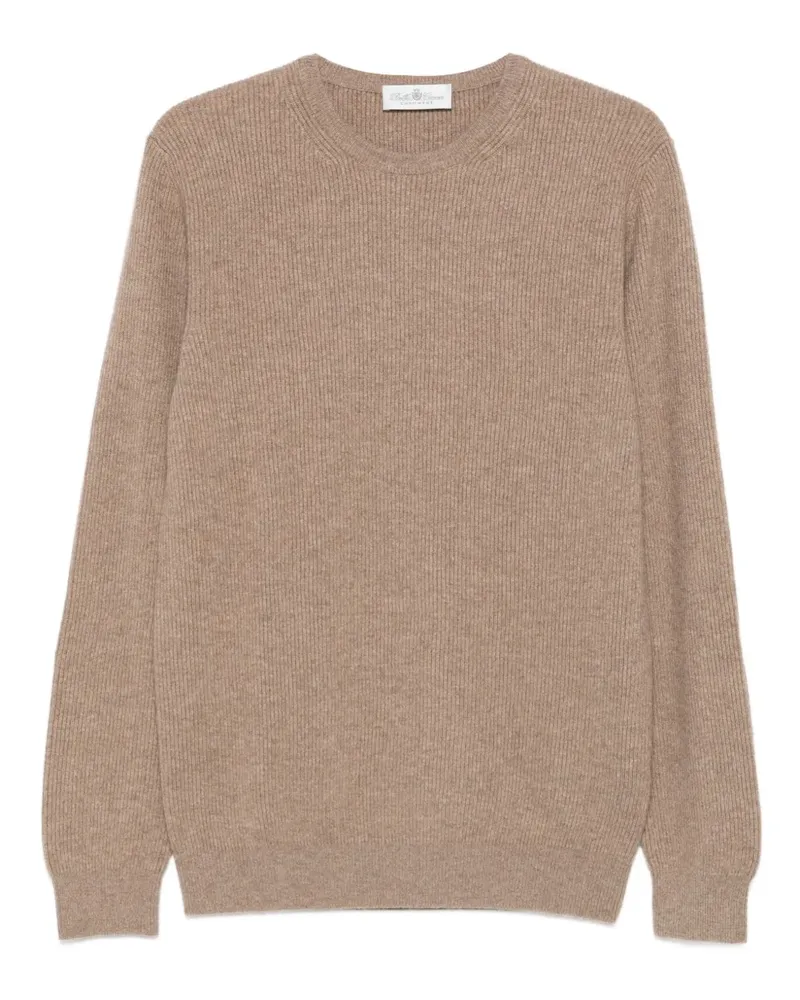 Della Ciana Gerippter Pullover - Braun Braun