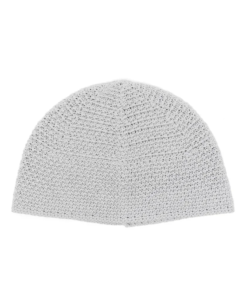 Emporio Armani Gestrickte Beanie - Grau Grau