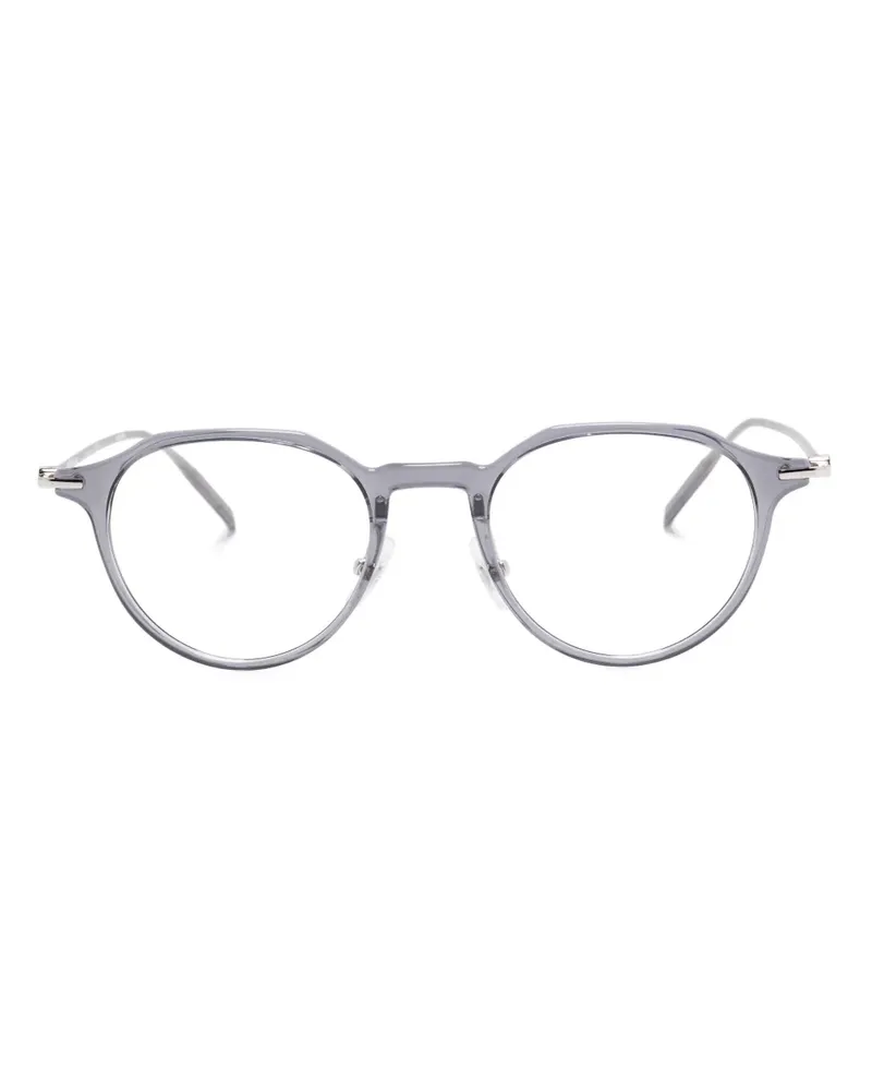 Montblanc Brille mit rundem Gestell - Grau Grau