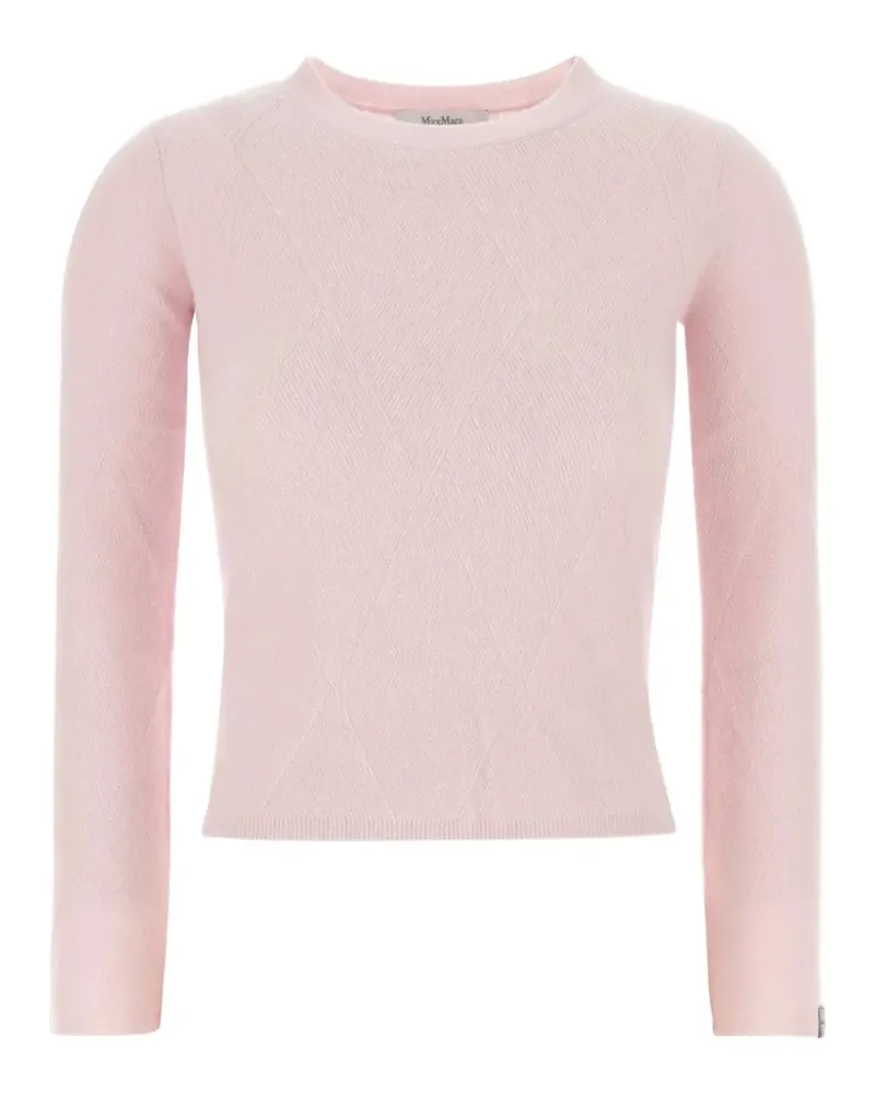 Max Mara Strick mit geometrischem Muster - Rosa Rosa