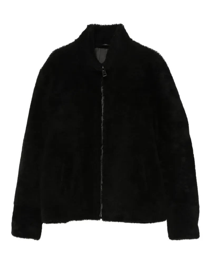 ERALDO Shearling-Jacke mit Stehkragen - Schwarz Schwarz
