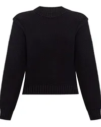 A.P.C. Gerippter Strickpullover Schwarz