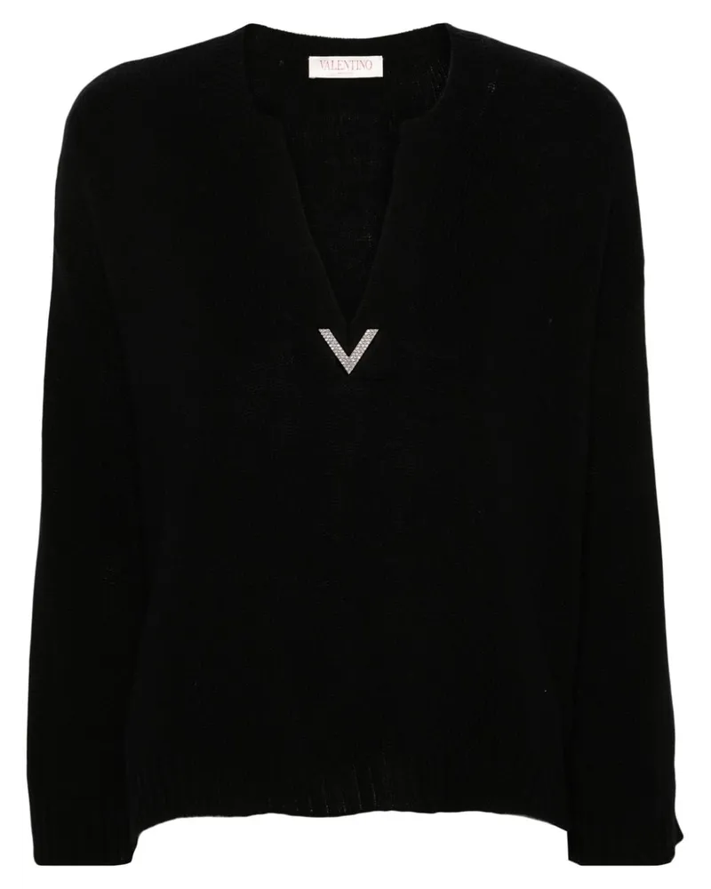 Valentino Garavani Pullover mit Schlitz Schwarz