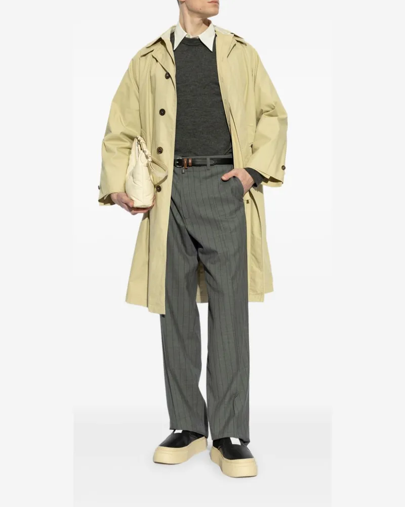 Maison Margiela Pullover mit rundem Ausschnitt Grau
