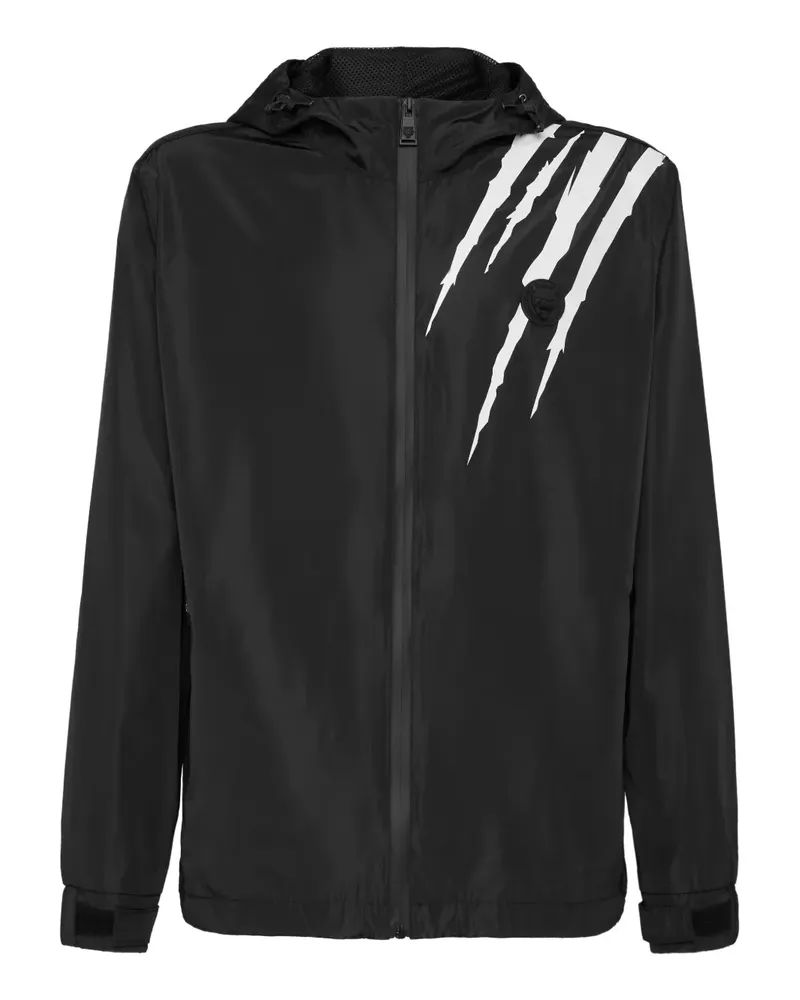 Philipp Plein Scratch Jacke aus Nylon - Schwarz Schwarz