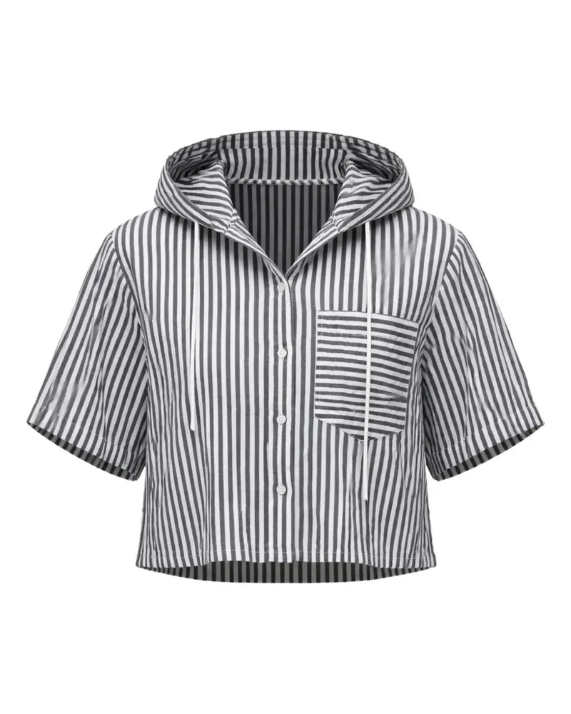 Osklen striped-pattern shirt - Weiß Weiß